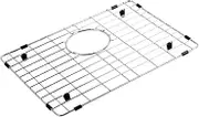 Sink Grate for Bottom of Kitchen Sink 17-3/4" x 13-11/16", Sink Protectors for Kitchen Sink Stainless Steel with Rear Drain for Single Sink Bowl, Sink Bottom Grid