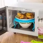 Foldable Shelf Microwave Oven Heating Rack Stackable