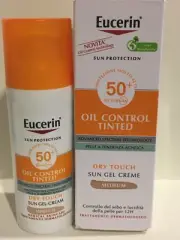 EUCERIN SUN OIL CONTROL Tinted DRY TOUCH SPF50+ Sun GEL CREAM 50ml Medium NIB