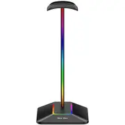 New Bee USB LED RGB Light Bar Headphones Stand with 2 Charging Ports