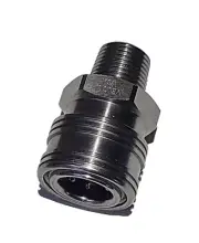 Prima 3/8 NPT Quick Connect Coupler Male Stainless Steel - MTM Veloci - USA