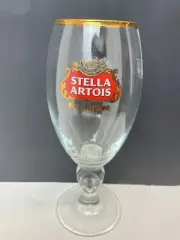 Stella Artois Chalice Glass Beer Glass Barware Heavy Duty Gold Trim Rim 40 CL