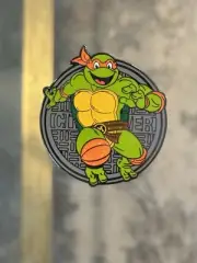 Teenage Mutant Ninja Turtles Mystery Box Michelangelo Pin Glitter Collectible