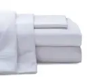 Jersey Cotton Sheet Set Queen White 4Piece