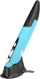 Ergonomic mouse, USB pen PC parts Handwriting mouse pen Innovative custom vertical mouse for laptop, computer(blue, PR-03)