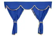 Driver's cab curtains F-CORE XC13 BLUE for MAN TGA 10.5 2005-2011