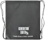 Generation Earth Recycled Drawstring Bag (Black)