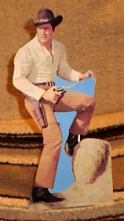 Cheyenne Bodie TV Western Star Tabletop Display Standee 10" Tall