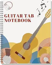 Enjoyard Guitar TAB Notebook Guitar Tablature Notebook Guitar Music Tabs Journal 120 Pages 28cm X 22cm Tablature Format Notebook with Guitar Chord Key Fretboard Note Chart Music Theory