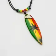Australian souvenir shark tooth rasta surfboard ganja leaf C152