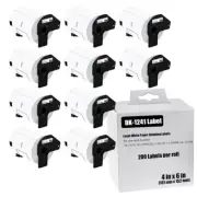 4X6 4"X6" Large Shipping Labels DK-1241 For Brother QL Label QL-1050 QL-1060N