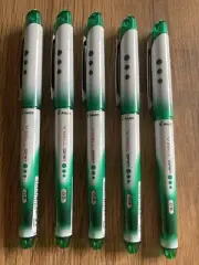 Pilot V-Ball GRIP 0.5mm Pure Liquid Ink Rollerball Pen Green, BLN-VBG5( 5 PENS )