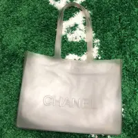 在飛比找蝦皮購物優惠-Chanel 香奈兒 Vintage PVC Tote ba