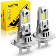 2x H7 Mini Projector LED Headlight Bulb Kit High low Beam LHD 6000K Bright White