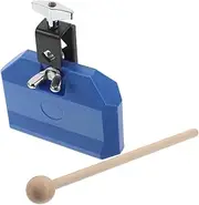 GREENADSCAPE Drum Jam Block Set Cowbell Instrument Sticks Mount Bracket Safe for Children