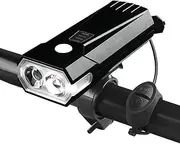 Bicycles Lights | LED Display Bikes Flashlight Horn USB Rechargeable | Night Riding Light, Bicycles Front Lighting with 5 Modes for Camping, Fishing