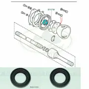 LAND ROVER DRIVE SHAFT OIL SEAL x2 DEFENDER DISCOVERY RANGE CLASSIC 571718 AM4X4