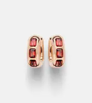[Pomellato] Pomellato Iconica 18kt rose gold earrings with pyrope garnets One Size red