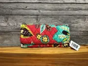 VERA BRADLEY Trifold Wallet - Rumba Pink/ Multicolor- Floral - Exact Photo - NWT
