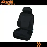 SINGLE BLACK MODERN JACQUARD SEAT COVER FOR MITSUBISHI TRITON MR