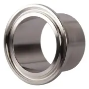 Tri Clamp Ferrule | Weld 1.5 (1 1/2) inch x 28.6mm - Sanitary SS304 (25 Pack)