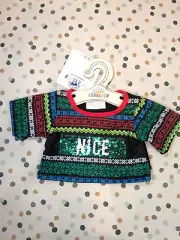 Build a Bear Christmas NEW Nice/Naughty Top Gift