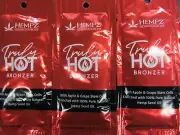 50 PACKS HEMPZ TRULY HOT BRONZER COMPLEXION BALANCING TANNING LOTION