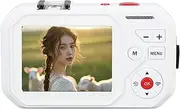64MP Digital Camera for Vlogging & Photography, 4K Video 18X Zoom Autofocus, WiFi Dual Screen Selfie, Compact Travel Camera Support 256GB SD Card (White)