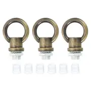 3set 15kg M10 Thread Lifting Eye Nut Female Loop Holder 18mm Hook Ring Bronze