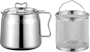 Generic Premium Stainless Steel Deep Fryer for Home and Outdoor Cooking, 1.5L