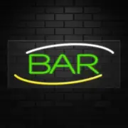 Bar Sign for Business Displays | LED Flex Neon | 32"W x 13"H x 1"D