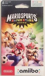 MARIO SPORTS SUPERSTARS 5 AMIIBO CARDS PACK NINTENDO 3DS BRAND NEW SHIPS FAST