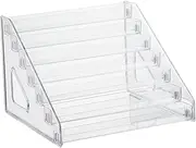 WATIIFUFU Movable and Removable Transparent 7-Layer Nail Polish Storage Display Stand Multi-Tier Palettes Holder Eyeshadow Holder Makeup Palettes Organizer Makeup Palettes Holder