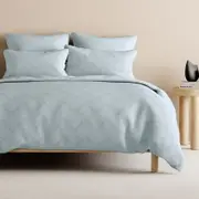 Sheridan Atton Quilt Cover Set in River Size: King Cotton