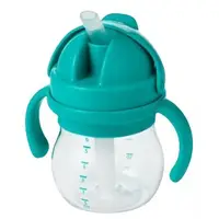 在飛比找蝦皮購物優惠-OXO tot 寶寶握吸管杯-靚藍綠 嬰兒用品 嬰兒水壺(庫