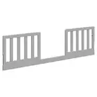 Stork Craft USA Universal Wood Toddler Safety Guardrail Kit in Pebble Gray
