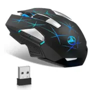 2.4GHz wireless 600mAh Mouse Mice Rechargeable 7 Color LED Breathing Light AU