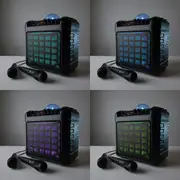 Karaoke Party Speaker with LED and 2 Microphones