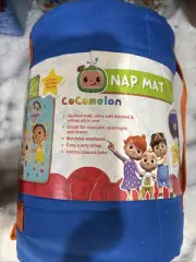 CoComelon "JJ Playtime" Toddler Nap Mat, JJ, Cody, and Friends, Blue/New
