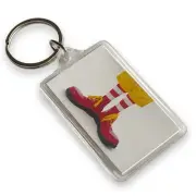 McDonald’s Ronald McDonald Red Shoes Clear Acrylic Collectible Keychain