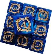 lyanny Dice Set | Dice Table Games | 10x Creative Dragon Pattern Toys Role Playing for Decor Desk Car Kids Adults Men Women