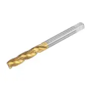 M7 x 1 High Speed Steel Titanium Plated Machine Spiral Flute Thread Tap