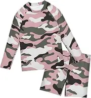 Camouflage Army Kids Bathing Suits Quick Dry Surfing Wetsuit for Kids 3T-10T