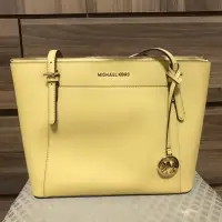 在飛比找蝦皮購物優惠-mk托特包 黃色 Michael kors