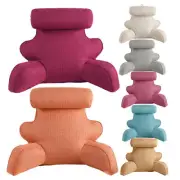 Armrest Reading Pillow Back Against TV Bed Rest Memory Foam With Arm Support