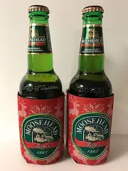 Moosehead Lager 12 oz Koozie Cooler Bottle Can Winter | Set of Two (2) New & F/S