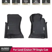 AUSGO 5D Floor Mats for Toyota LandCruiser 79 Single 2016+ | Door Sill Coverage