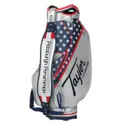 TaylorMade Heritage Staff Bag - 25 Silver/Navy NEW