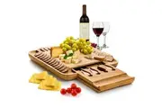 Bamboo Cheese Board & Knife Set