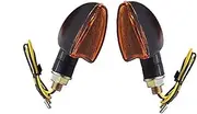 Motorcycle UN&IVE&RSAL Halogen Turn Signal Light 10mm Motorcycle Blinker Lamp For Ho&nd&a(2 Pcs-Short)